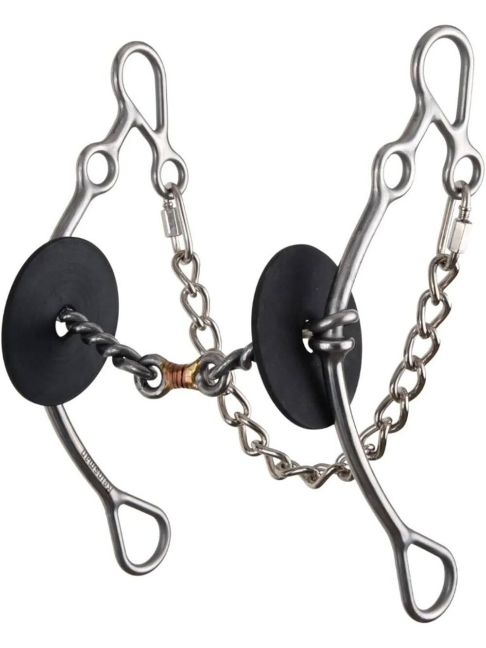 3-Piece Barrel Racing Bit | Western Performance Bit with Stainless Steel Cheeks